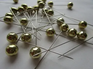 Špendlík ozdobný "zlatý" - 60 mm