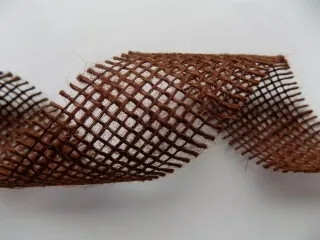 Stuha jutová "hnedá" - 4,5 cm 