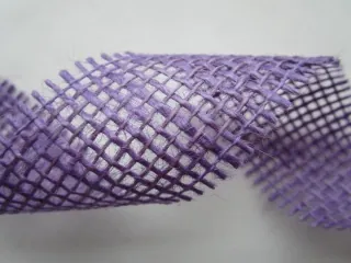 Stuha jutová "svetlo fialová" - 4,5 cm 