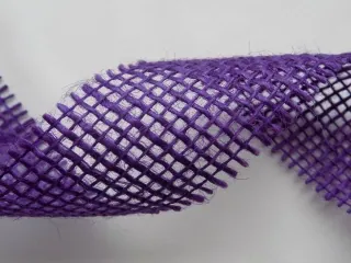 Stuha jutová "fialová" - 4,5 cm 