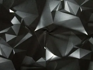 Teplákovina sivo-čierna "geometrický motív"