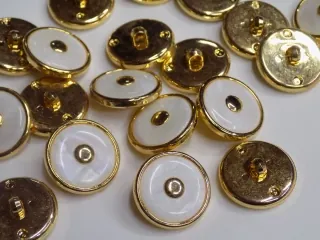 Gombík "zlato - perleťový" - 23 mm