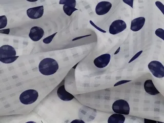 Šatovka biela "tmavomodrá bodka"