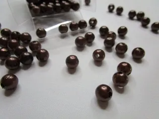 Korálik plastový "hnedý" - 8 mm