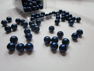 Korálik plastový "modrý" - 8 mm