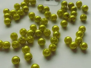 Korálik plastový "svetlozelený" - 8 mm