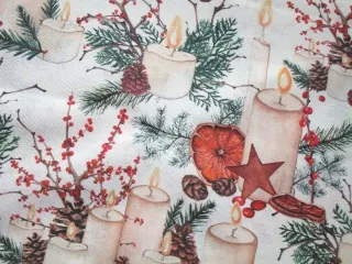 Poťahovka svetlosmotanová "vianočný motív"