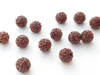 Korálik shamballa "medený" - 10 mm