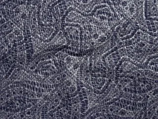 Úplet tmavomodrý "strieborné ornamenty"