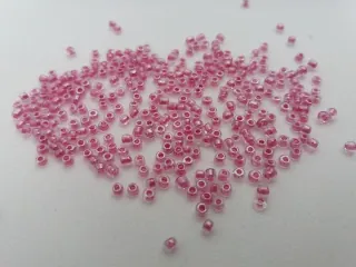Korálik sklenený "ružový" - 2 mm - balík