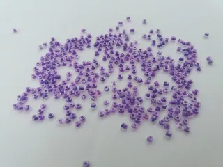 Korálik sklenený "fialový" - 2 mm - balík