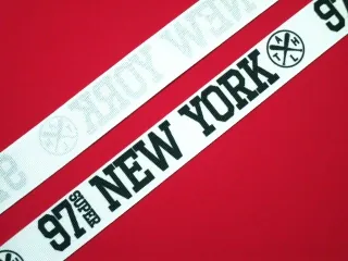 Stuha rypsová biela "NEW YORK"