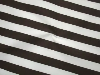 Bavlna smotanová "tmavohnedý pásik"