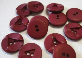 Gombík "vínový - plastický vzor" - 15 mm