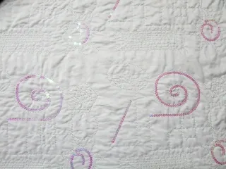 Bundovina prošev biela "ružovkasté flitre"