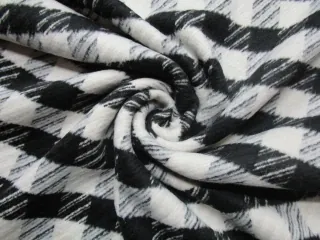 Flauš maslovo - čierny "káro"