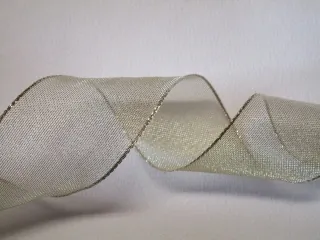 Stuha dekoračná s drôtikom "zlatá" - 40 mm