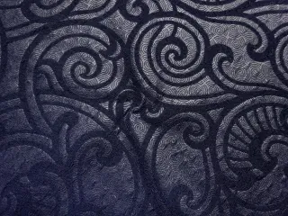 Úplet Bormio tmavomodrý "spirale"