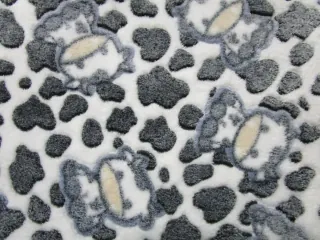 Fleece biely "kravičky"