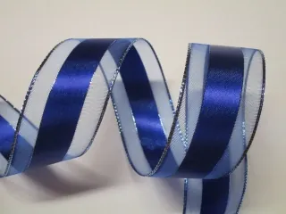 Dekoračná stuha "tmavo modrá" - 40 mm