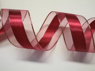 Stuha dekoračná "červená" - 40 mm