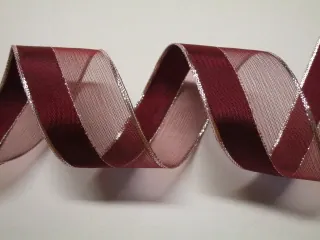 Stuha dekoračná "bordó" - 40 mm