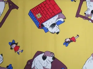 Bavlna tmavo žltá "Maxi pes Fík a Ája"