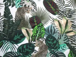 Úplet biely "gepard, listy"
