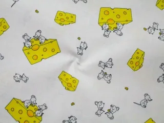 Bavlna biela "myšky so syrom"