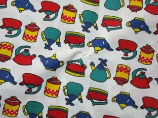 Bavlna biela "čajníky"