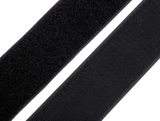Suchý zips "čierny" - 2 cm