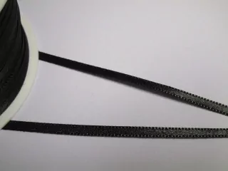 Stuha atlasová "čierna" - 3 mm