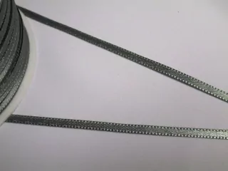 Stuha atlasová "tmavo sivá" - 3 mm