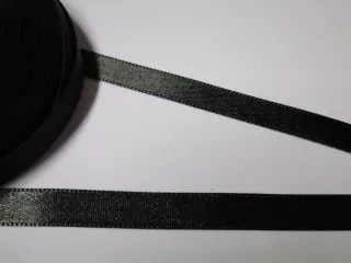 Stuha atlasová "čierna" - 10 mm