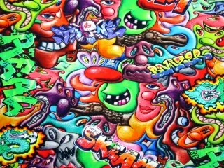 Teplákovina počesaná "grafity"