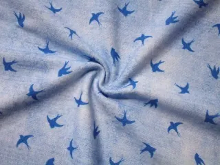 Úplet modrý denim "modrá lastovička"