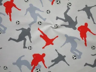 Teplákovina sivá "sivý a pomarančový futbalista"