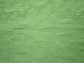 Šatovka zelená krčená "kvety" - vypaľovaný vzor
