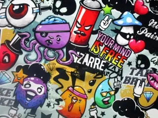 Teplákovina zelenkavá "grafity"