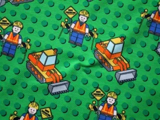 Úplet zelený "lego postavička" 