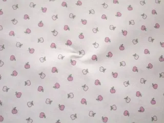 Bavlna púdrová "ružové jabĺčka"