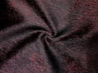 Kabátovina čierna "lesklý krátky červený vlas"