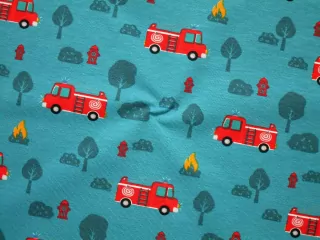 Úplet tyrkysový "hasičské auto"
