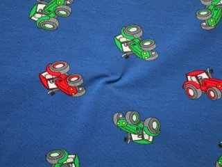 Úplet modrý "červený a zelený traktor"