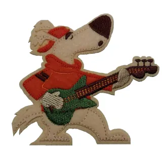 Nažehlovačka Psík gitarista I