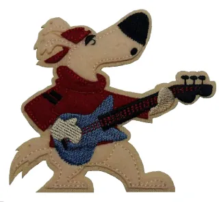 Nažehlovačka Psík gitarista II