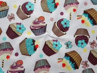 Bavlna smotanová "cup cake"
