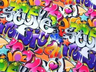 Šatovka Barbie pestrofarebná "grafity"