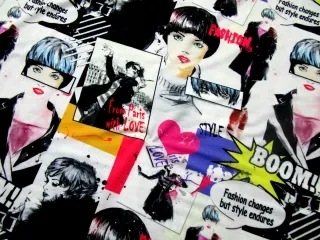 Úplet smotanový "farebné postavy"