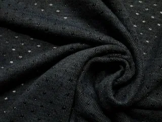 Úplet tmavomodrý melír "dierkovaný" 